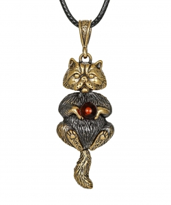 Cat pendant with ball TH6YV4