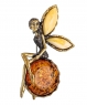Fairy brooch on a ball SSF0B4