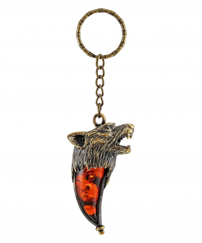 Keychain Wolf Fang large CDKI55