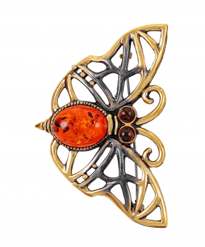 Brooch Moth Openwork U4WRGE