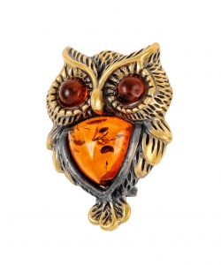 Fluffy Owl Brooch V0YEBA