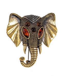 Elephant Ganesha Brooch O512KI