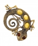 Lizard spiral brooch 31G8BY