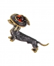 Brooch Dog Dachshund Musketeer S4632F