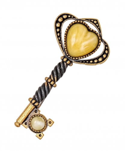 Brooch Key to the Heart IFZFB1