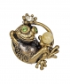 Brooch Frog with circle ball DERZGU