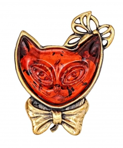 Brooch Cat Kitty 4NZRIE