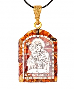 Pendant Icon of the Mother of God of Pochaev 1PUSIB