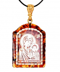 Pendant Icon of the Mother of God of Kazan FYVYYW