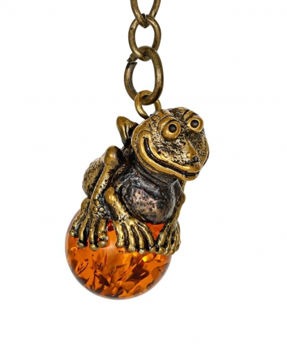 Keychain Frog on a ball QT71QN