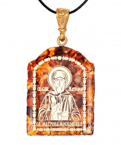 Pendant Icon of St. Matrona of Moscow FSMQNF