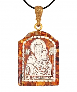 Pendant Icon of the Mother of God of Smolensk BFAHTG