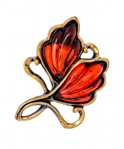 Brooch Vintage leaf 11 WDZ0FF