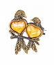 Brooch Titmouse love XGUU1Q