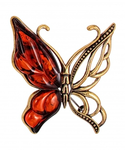 Brooch Butterfly Lemon B77TK7