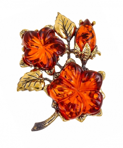 Petunia Flower Brooch OTFAVQ