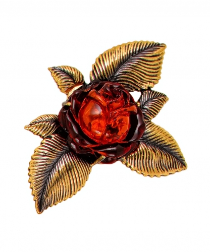 Brooch Rose Flower KAAMIR