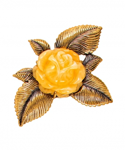 Brooch Rose Flower KAAMIR