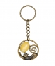 Keychain Cat with cabochon circle QC2B9M