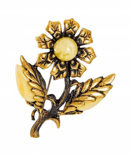 Brooch Flower Dahlia MQQ4CF