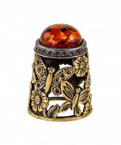 Butterfly thimble with cabochon R0M2EY