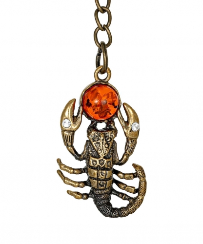 Keychain Scorpio with cabochon KDM9KX