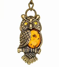 Keychain Owl on a branch S4NFIQ