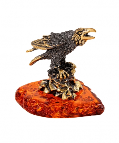 Bird Raven on a stone 5KNF99