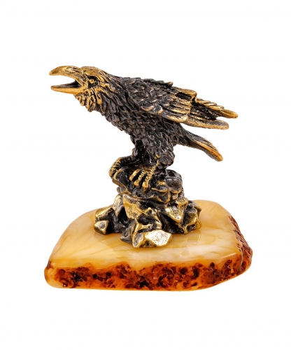 Bird Raven on a stone 5KNF99