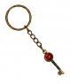 Keychain Golden key with rhinestones UPYQJW