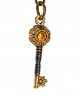 Keychain Golden key with rhinestones UPYQJW