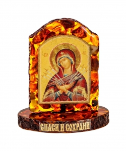 Arched Icon of the Mother of God Seven Shots HUQ5TG