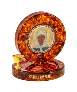 Candlestick with icon of St. Matrona of Moscow JNEJ3S