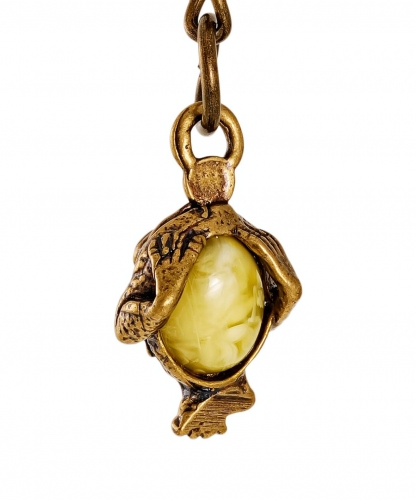 Keychain Frog Feng Shui purse 6WZFYD