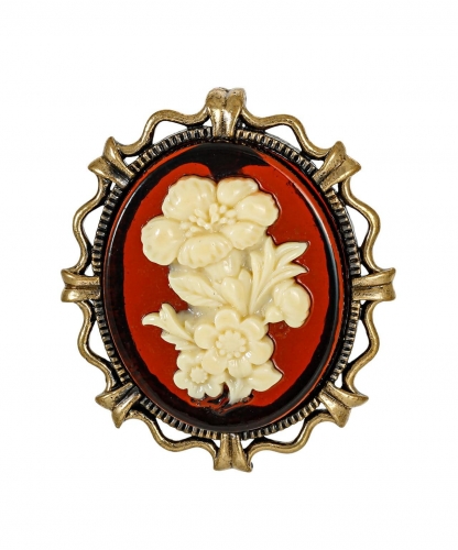 Brooch Cameo Bouquet AF77T1