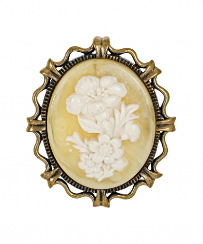 Brooch Cameo Bouquet AF77T1