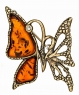 Brooch Butterfly openwork UZ5ESW