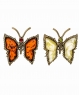 Brooch Butterfly with rhinestone 68QI77