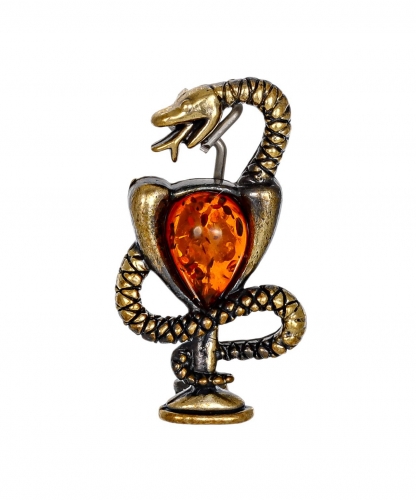 Snake brooch in heraldry small VSZC1U