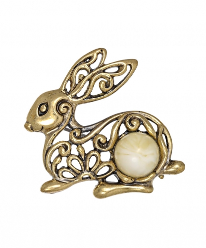 Bunny Openwork Brooch VNCXQ9