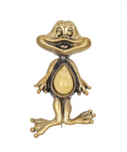 Brooch Frog Smile I8VYYR