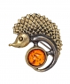 Brooch Hedgehog on a ball QAFN15