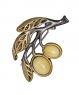 Brooch Olive branch 1663FS