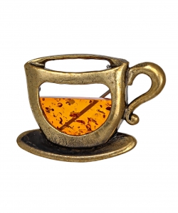 Brooch Cup of coffee PJWMUL