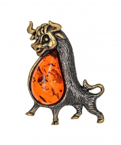 Brooch Bull Ferdinant G1DVHB