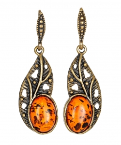 Earrings Leaf Tropical DAXW44