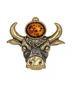 Brooch Zodiac sign Taurus KA3ZKN