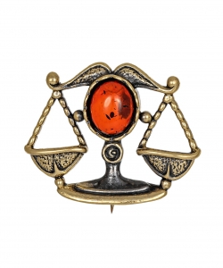 Brooch Zodiac sign Libra 1H67I9