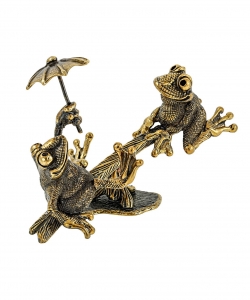 Frogs on a swing without stand IA8534