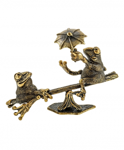 Frogs on a swing without stand IA8534